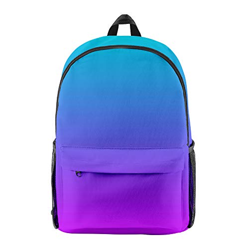 NCTCITY Farbverlauf Rucksack Student Daypack Schultasche 3D-Druck Geschenkwaren Laptoptasche Bookbag Reise Schule Für Männer Frauen Jungen Mädchen von NCTCITY