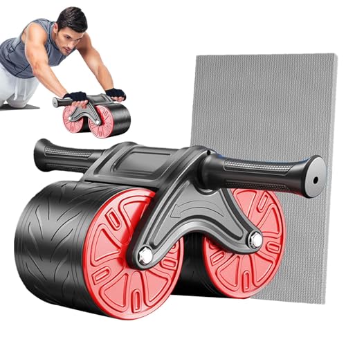 Abdominal Roller Wheel,Automatisches Rückprall-Bauchrad,Bauchrad-Übungsrolle, automatischer Rückprall - Home Gym Fitness Roller für Rumpftraining und Bauchkrafttraining – für Männer und Frauen von NEECS