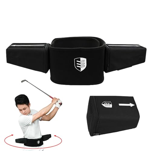 NEECS Golfschwung-Trainingshilfe, Taillenstützgürtel - Universelle Golf-Taillenhilfe für Schwungtrainer,Gestenausrichtungs-Übungsgerät, Golf-Pose-Korrekturgürtel zur Verbesserung des Golftrainings von NEECS