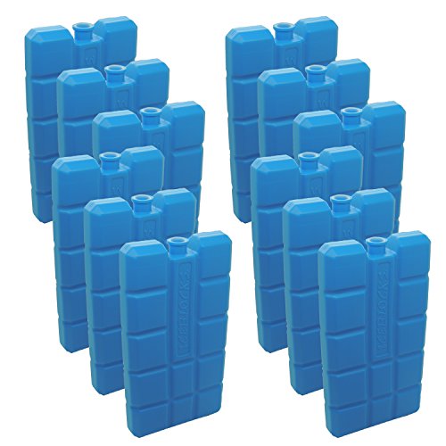 NEMT 96 Stück Kühlakkus Kühlelemente je 200ml für Kühltasche oder Kühlbox bis 12 h Kühlpack Kühlakku von NEMT