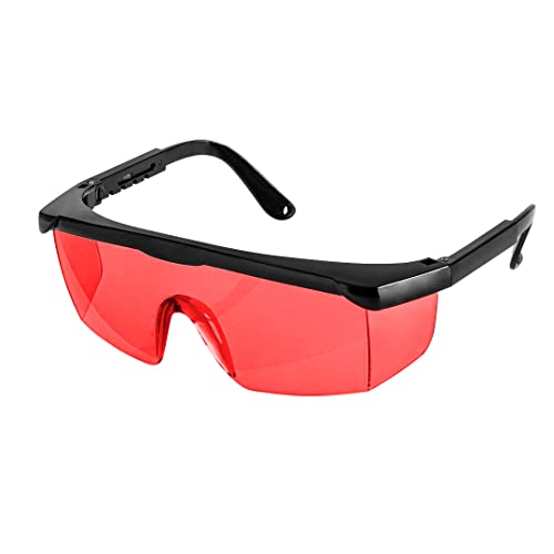 NEO TOOLS Lasersichtbrillen, erhöhen die Sichtbarkeit des Laserstrahls, aus rot gefärbtem Kunststoff, Etui geliefert, um die Brille vor Beschädigungen zu schützen von NEO TOOLS