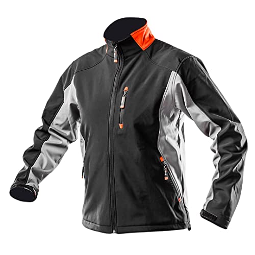 NEO TOOLS Softshelljacke Profi Softshell Jacke Gr. S-XXL Übergangsjacke Freizeitjacke Wetterjacke Sportjacke Schutzjacke Arbeitsjacke Übergangsjacke Regenjacke Arbeitsbekleidung von NEO TOOLS