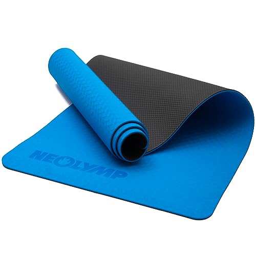 NEOLYMP Yoga- & Sportmatte - Rutschfeste, dicke und TPE-Trainingsmatte mit Trageriemen für Yoga, Pilates und Fitnesstraining - weiche Oberfläche von NEOLYMP