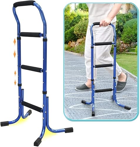 NEPPT Stand Assist Walking Cane Sticks for Seniors Balance Mobility Daily Living Aids with 4 Prong Elderly Toilet Bars to Help Get Up Adjustable Couch Chairs Standing Support for Adults Women, Men von NEPPT