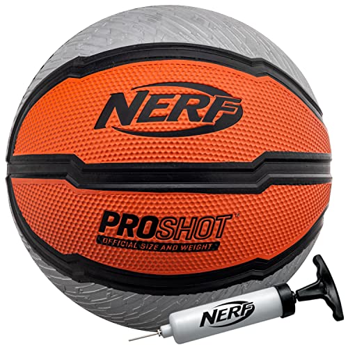 NERF Unisex, Teenager Proshot Basketball, schwarz/orange, Official von NERF