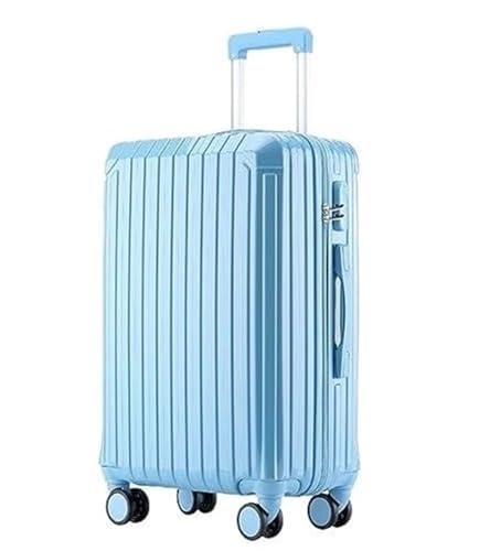 NESPIQ Handgepäck Koffer Koffer Mit Spinner-Rädern, Hartschalen-Leichtgewichtler-Rollkoffer Für Geschäftsreisen Großer Koffer (Color : Blue, Size : 22in) von NESPIQ