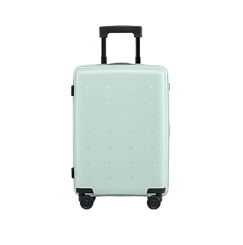 NESPIQ Handgepäck Koffer Tragbare Koffer Mit Rollen, Hartschalenkoffer Mit Doppelreißverschluss Für Geschäftsreisegepäck Großer Koffer (Color : Grün, Size : 20inch) von NESPIQ