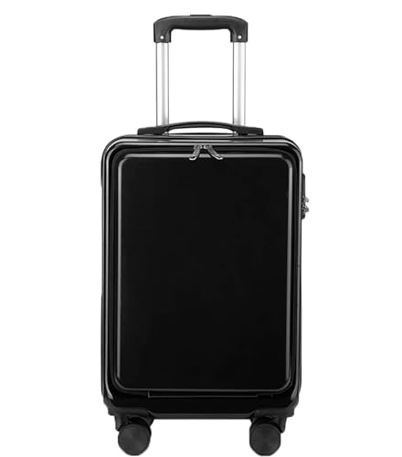 NESPIQ Handgepäck Koffer Trolley-Koffer Mit Frontöffnung, Hartschalen-Gepäck, Universal-Rollenkoffer, Langlebig Großer Koffer (Color : A, Size : 26in) von NESPIQ