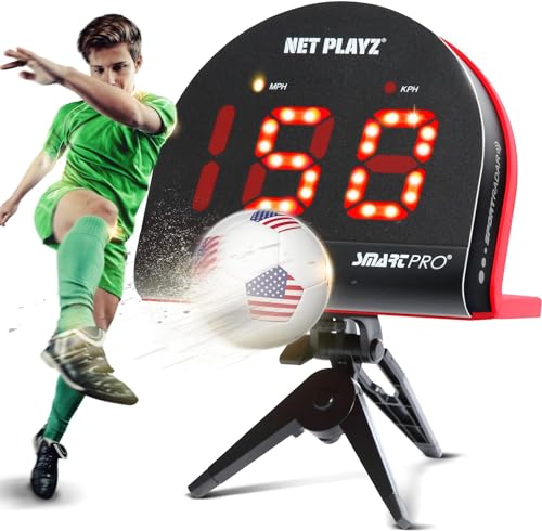 Fußball-Gfit-Trainingsgeräte und Ausrüstung – Radar, Geschwindigkeitssensoren (freihändig) Radarpistolen, Schießgeschwindigkeitspistolen für Fußballspieler von NET PLAYZ