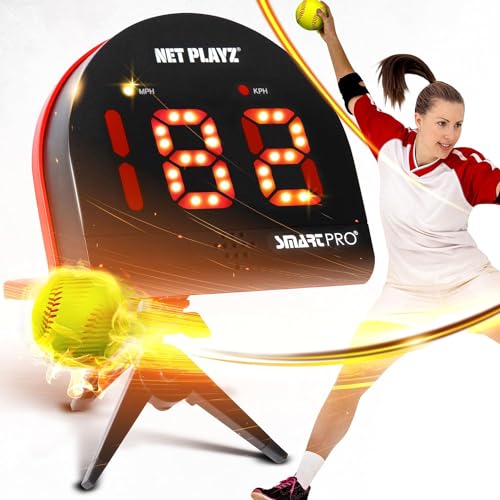 Softball Gfits Trainingsgeräte & Ausrüstung – Radar, Geschwindigkeitssensoren (freihändig) Radarpistolen, Pitching Speed Guns für Softballspieler von NET PLAYZ