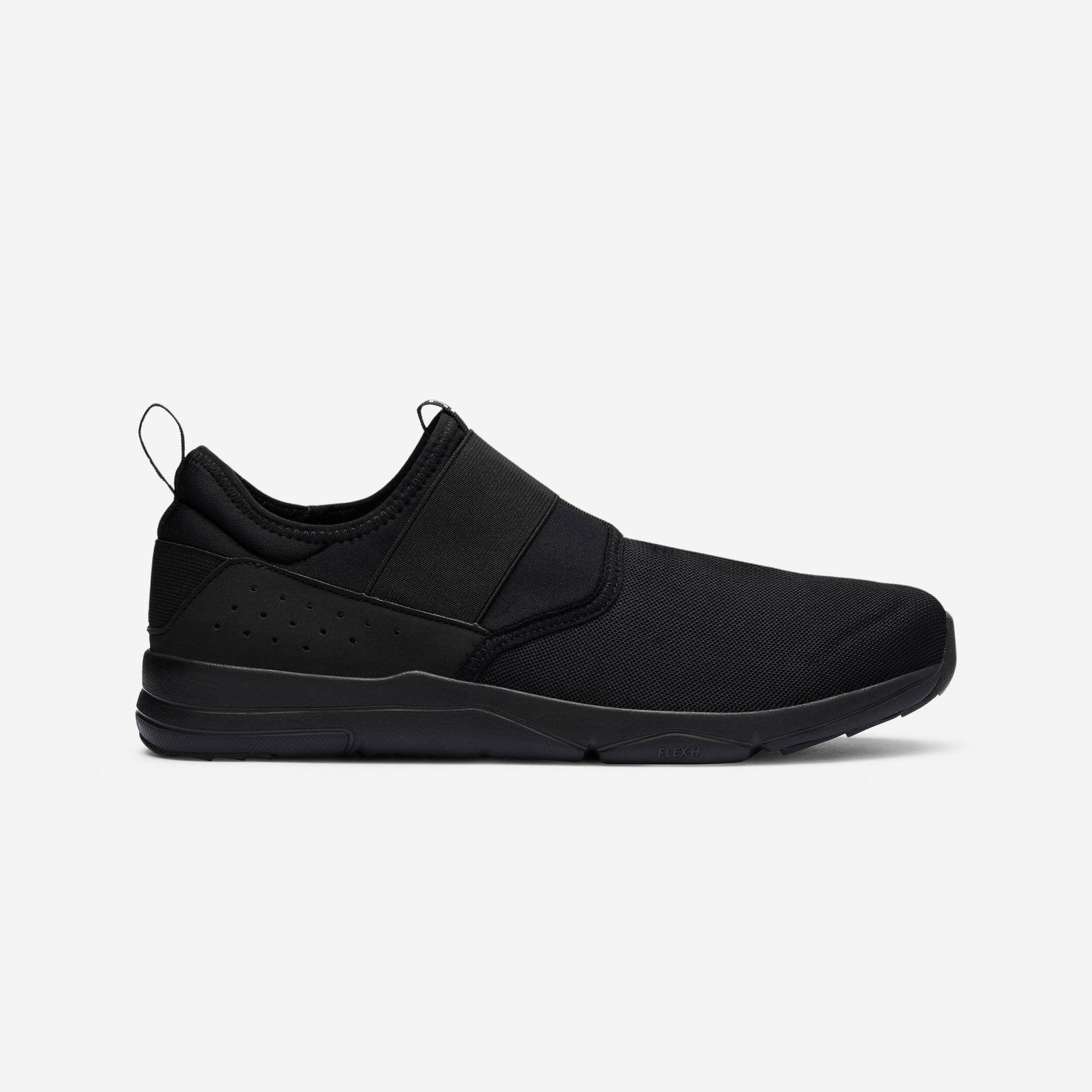 Power Walking Schuhe Sneaker Herren Slip On - PW 160 schwarz von NEWFEEL