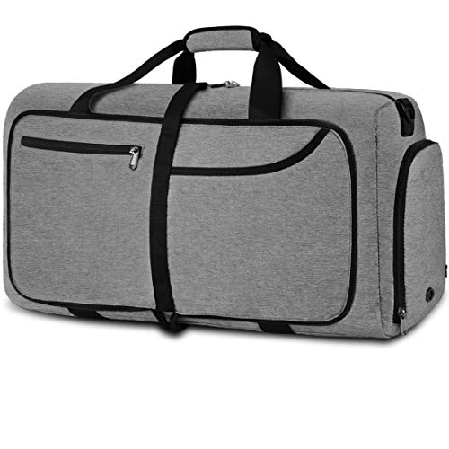 NEWHEY Reisetasche Groß 40L 65L 80L 100L Faltbare Reisetaschen Leichte Sporttasche für männer mit Schuhfach für Weekender Herren Damen Duffel Taschen von NEWHEY