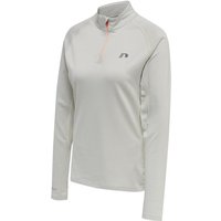 newline 1/2-Zip Running Trainings-Top Damen oyster mushroom melange S von NEWLINE