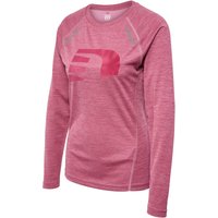 newline Orlando langarm Laufshirt Damen 3172 - dry rose melange M von NEWLINE