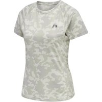 newline Running Laufshirt Damen oyster mushroom aop XS von NEWLINE