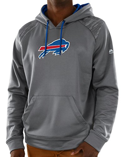 Buffalo Bills Majestic NFL "Armor 3" Men's Pullover Hooded Sweatshirt - Gray von NFL