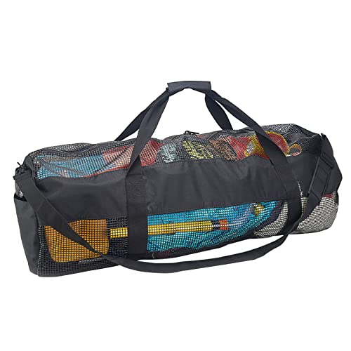 NGCG Netz-Tauchtasche, große Strandtaschen und für Tauch- und Schnorchelausrüstung und Ausrüstung, extra große Netz-Strandtasche mit Tauchtasche, Netz-Tauchtasche von NGCG