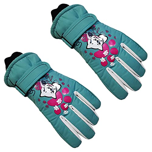 NGCG Warme Handschuhe für Kinder, Winter, wasserdicht, Schneehandschuhe für Outdoor-Sport, Radfahren, Skihandschuhe für 5–10 Jahre alte Jungen und Mädchen Skihandschuhe von NGCG