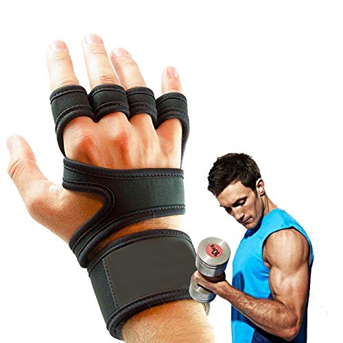 NGHSDO Fitness Handschuhe Männer Fitness Gewichtheben Handschuhe Gym Gel Voller Palm Schutz Gym Workout Protector Handschuhe Training Power Hubgeräte Trainingshandschuhe (Size : XL) von NGHSDO