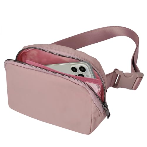 NGIL Everywhere Gürteltasche für Damen, Crossbody-Tasche, Workout, Reisen, Laufen, Wandern, Hüfttasche mit verstellbarem Riemen, Pink von NGIL