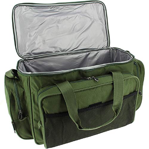 Karpfen Angel Zubehör Carry all Tasche Mit Isoliert Futter In Camo oder Grün - Olivgrün von NGT