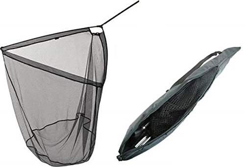 NGT Carp Net 42 with Handle + Case Free Kescher, schwarz, XL von NGT