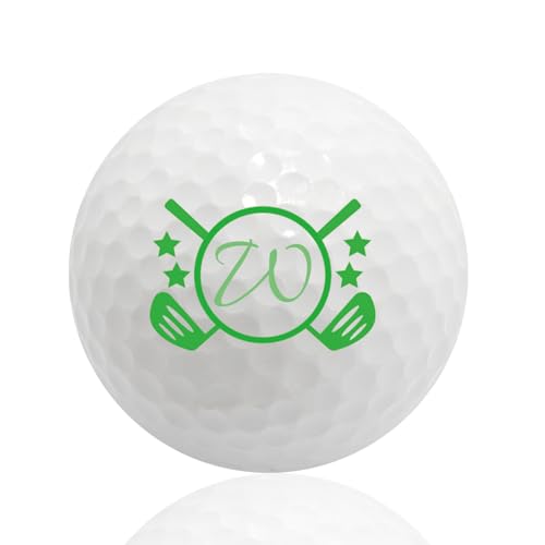 NGTSFLY Golfball Personalisiert mit Wunschtext,Golf Geschenke für Männer Frauen Monogramm Golfbälle (3 Bälle) (GBB-26) von NGTSFLY