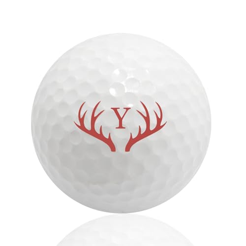 NGTSFLY Golfball Personalisiert mit Wunschtext,Golf Geschenke für Männer Frauen Monogramm Golfbälle (3 Bälle) (GBB-31) von NGTSFLY