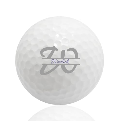 NGTSFLY Golfball Personalisiert mit Wunschtext,Golf Geschenke für Männer Frauen Monogramm Golfbälle (3 Bälle) (GBB-33) von NGTSFLY