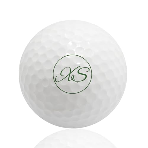 NGTSFLY Golfball Personalisiert mit Wunschtext,Golf Geschenke für Männer Frauen Monogramm Golfbälle (3 Bälle) (GBB-34) von NGTSFLY