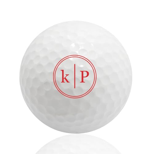 NGTSFLY Golfball Personalisiert mit Wunschtext,Golf Geschenke für Männer Frauen Monogramm Golfbälle (3 Bälle) (GBB-36) von NGTSFLY