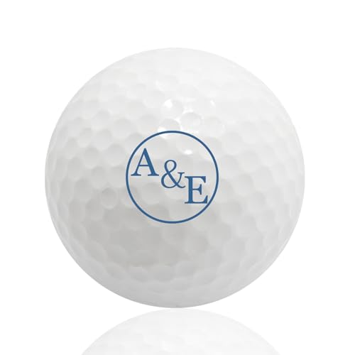 NGTSFLY Golfball Personalisiert mit Wunschtext,Golf Geschenke für Männer Frauen Monogramm Golfbälle (3 Bälle) (GBB-37) von NGTSFLY