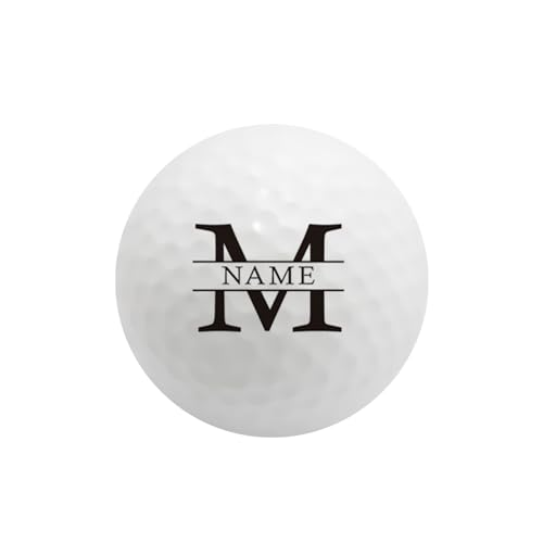 NGTSFLY Golfball Personalisiert mit Wunschtext,Golf Geschenke für Männer Frauen Monogramm Golfbälle (3 Bälle) (GBB-44) von NGTSFLY