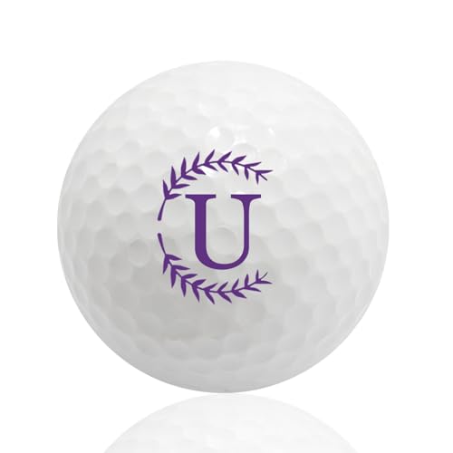 NGTSFLY Golfball Personalisiert mit Wunschtext,Golf Geschenke für Männer Frauen Monogramm Golfbälle (3 Bälle) (GBB-47) von NGTSFLY