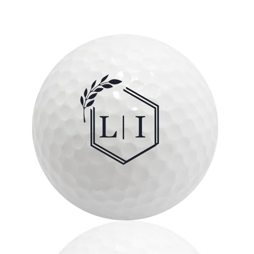NGTSFLY Golfball Personalisiert mit Wunschtext,Golf Geschenke für Männer Frauen Monogramm Golfbälle (3 Bälle) (GBB-52) von NGTSFLY