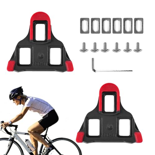Fahrrad-Stollen, Fahrradpedal-Stollen,Reitschuh-Klampe - Fahrrad-Klampe, REIT-Klampe, Rennrad-Klampe, 6-Grad-Schwimmsystem, Fahrradzubehör für Stabilität und Kraftübertragung von NGUMMS