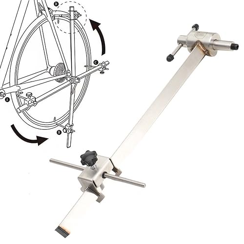 NICCOO Universal Fahrrad Schaltauge Alignment Gauge Werkzeug Fahrrad Reparatur Bike Tail Hook Corrector Schaltaugen Richtwerkzeug zur Kalibrierung/Positionierung der Getriebeführung - Edelstahl 304 von NICCOO