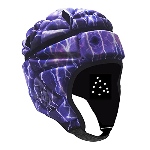 Rugby Helm Kopfschutz Torhüter Fußball Torwart Helm Sport Kopfbedeckung Scrum Cap Kopfschutz Weicher Schutzhelm Unterstützung für Hockey Fußball Rugby von NICEYEA