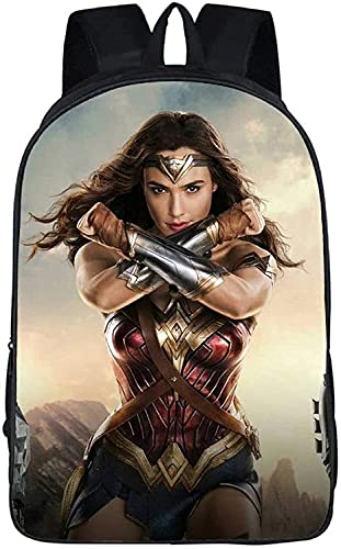 Wonder Woman Rucksack, Cartoon Anime Schüler Schultasche, Sind Langlebig, Wasserdicht, Verstellbar, Grundschultaschen (1,27 * 14 * 35 cm (13 Zoll)) von NICHIYOBI