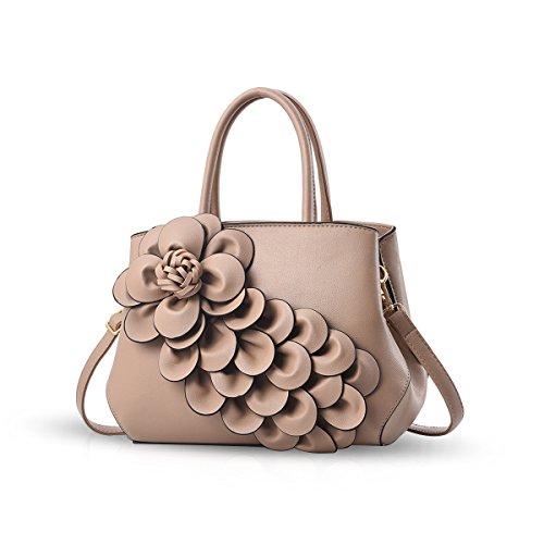 NICOLE & DORIS New Schultertasche Umhängetasche Flower Pattern Handtasche für Damen von NICOLE & DORIS