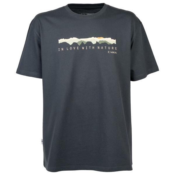 NIKIN - Treeshirt Mountain Panorama - T-Shirt Gr L;M;S;XL;XS blau von NIKIN