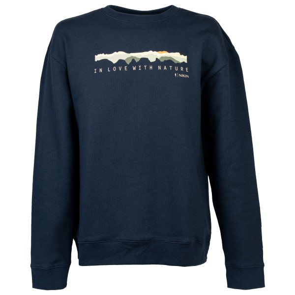 NIKIN - Treesweater Mountain Panorama - Pullover Gr L blau von NIKIN