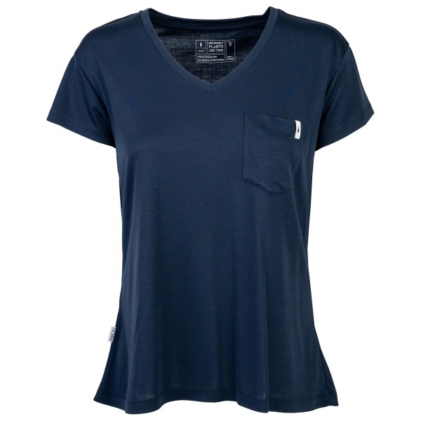 NIKIN - Women's Treeshirt Pocket V-Neck - T-Shirt Gr L;M;S;XL;XS blau;weiß von NIKIN