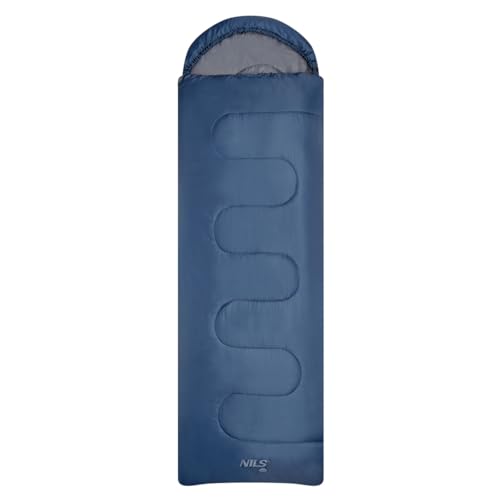 NILS CAMP Unisex – Erwachsene NC2107 Schlafsack, Navy-Grey, uniwersalny von NILS CAMP