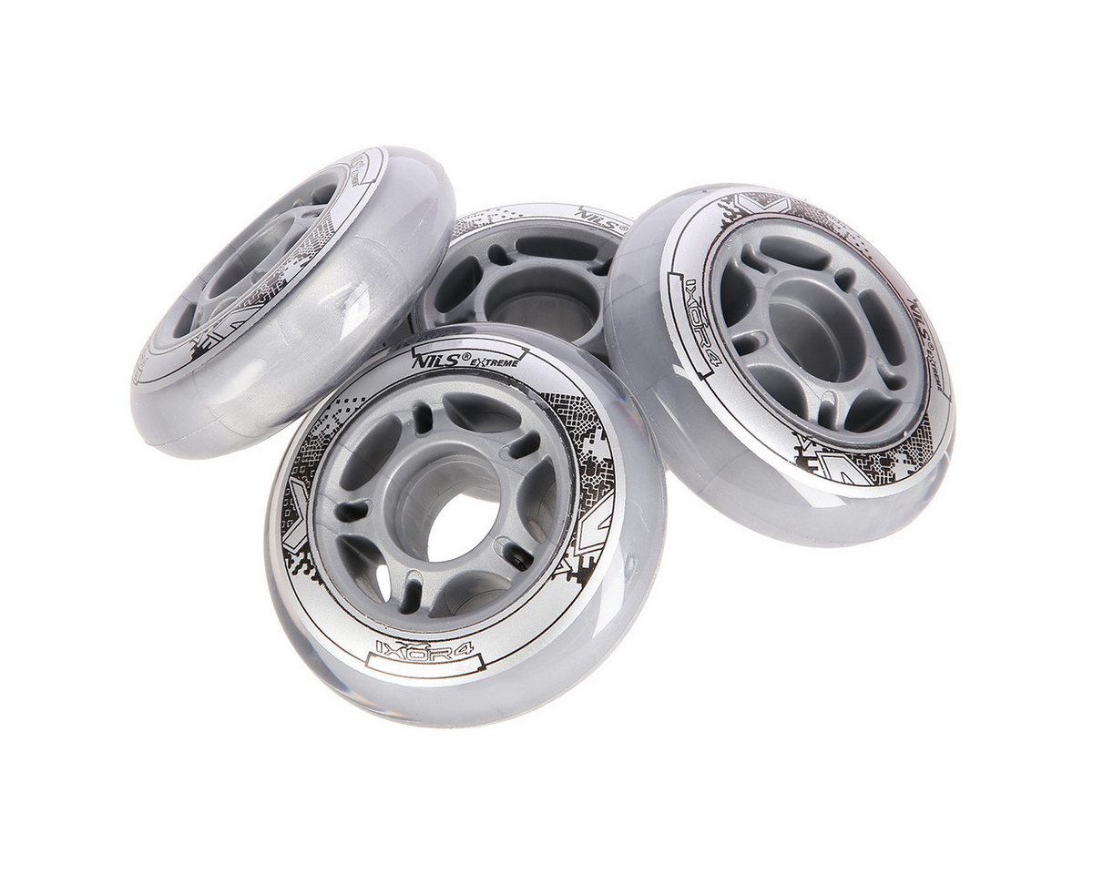 NILS EXTREME Inlineskates-Rolle 4 Rollen Inline Skate Räder PU 80x24mm 82A Transparent NILS EXTREME Inlineskates-Rolle 4 Rollen Inline Skate Räder PU 80x24mm 82A Transparent von NILS EXTREME