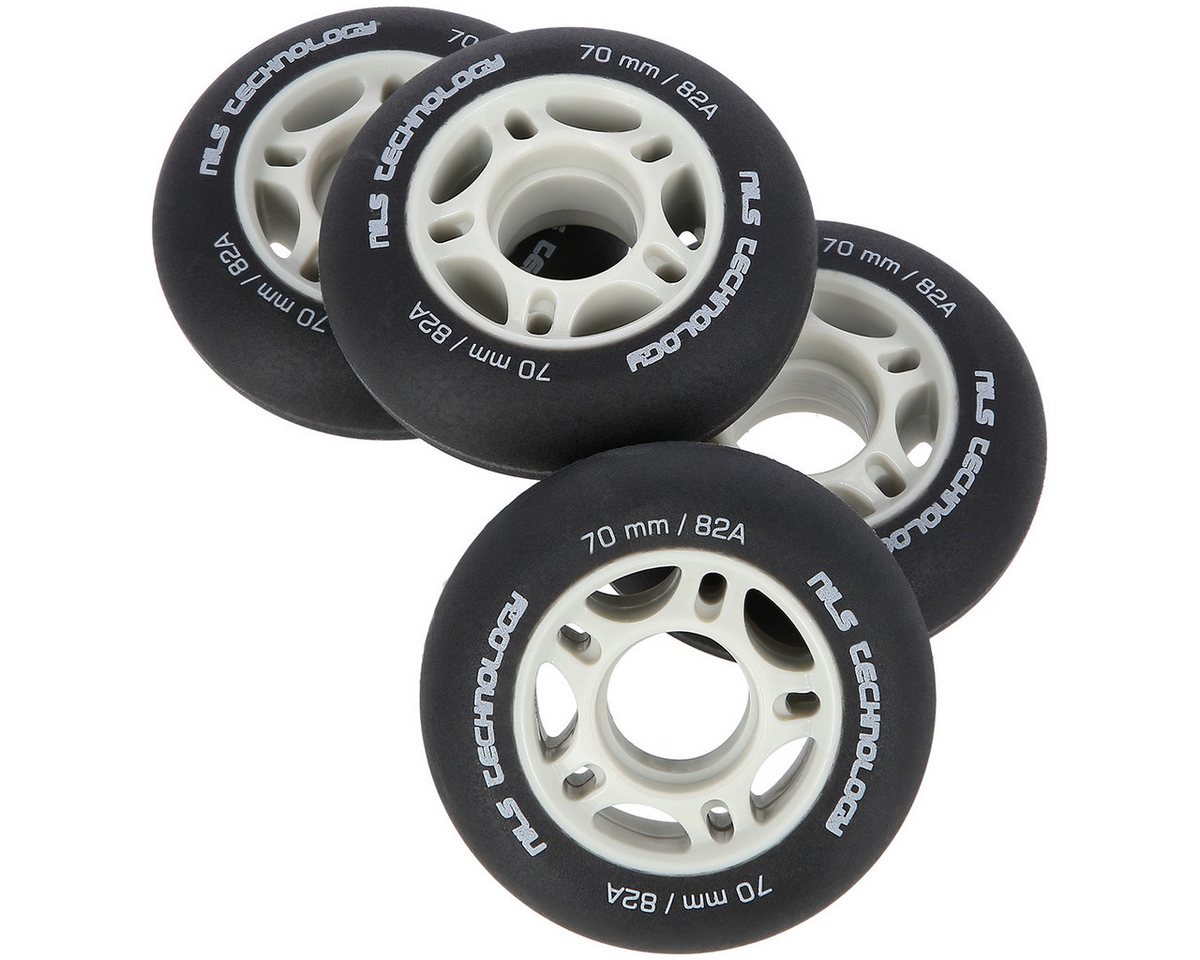 NILS EXTREME Inlineskates-Rolle 4 Rollen Räder PU 70x24mm 82A Schwarz Matt NILS EXTREME Inlineskates-Rolle 4 Rollen Räder PU 70x24mm 82A Schwarz Matt von NILS EXTREME