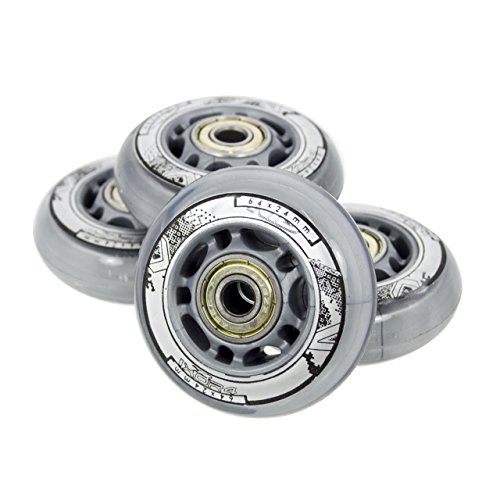 Inliner Rollen, für Freizeit-Skating PU 64mm/82A 4 St. + Lager ABEC7 8 St. Nils von Nils Extreme