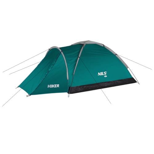 Nils Campingzelt 2 Personen Zelt Wasserdicht & Winddicht Kuppelzelt (Grün) von NILS