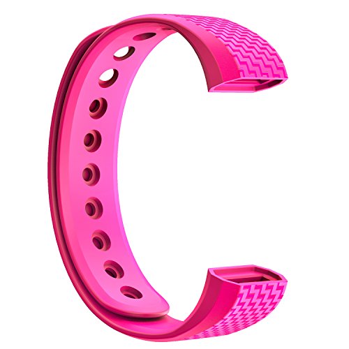NINETEC Ersatz-Armband für Smartfit F3 & F3HR Fitnesstracker Wechsel Band Pink von NINETEC