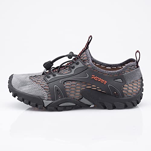 NING456 Herren Aquaschuhe Große Größe 46 47 48 49 50 Wanderschuhe rutschfeste Angelwasserschuhe von NING456